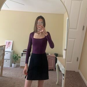 Aritzia Contour Squareneck Longsleeve Bodysuit